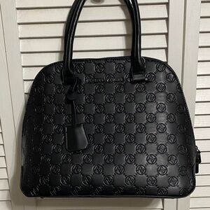 Black Embossed Women's Handbag